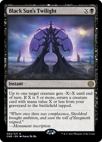 Black Sun's Twilight (Promo Pack) [Phyrexia: All Will Be One Promos] Magic: The Gathering
