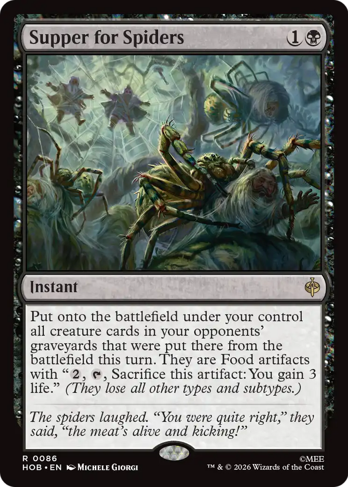 Supper for Spiders [The Hobbit] Magic: The Gathering