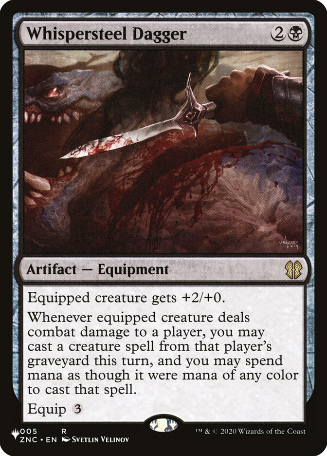 Whispersteel Dagger [The List] Magic: The Gathering