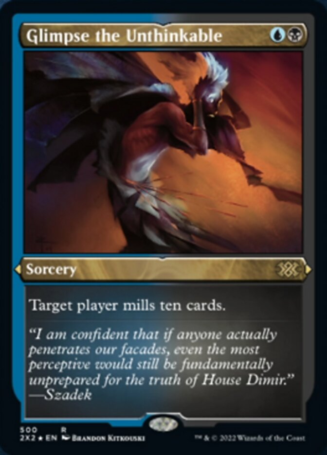 Glimpse the Unthinkable (Foil Etched) [Double Masters 2022] Magic: The Gathering