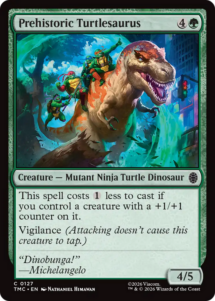 Prehistoric Turtlesaurus [Teenage Mutant Ninja Turtles Commander] Magic: The Gathering