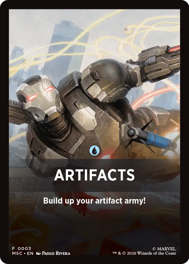 Artifacts Theme Card [Marvel Super Heroes Commander] Magic: The Gathering
