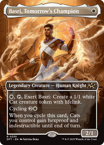 Basri, Tomorrow's Champion (Borderless) [Aetherdrift] Magic: The Gathering