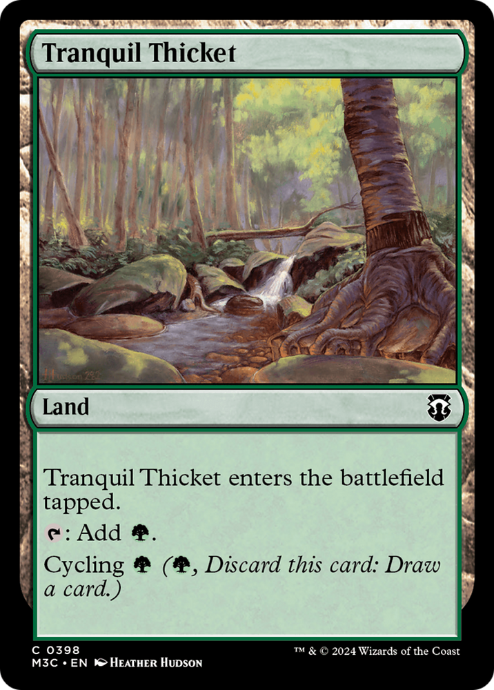 Tranquil Thicket (Ripple Foil) [Modern Horizons 3 Commander] Magic: The Gathering