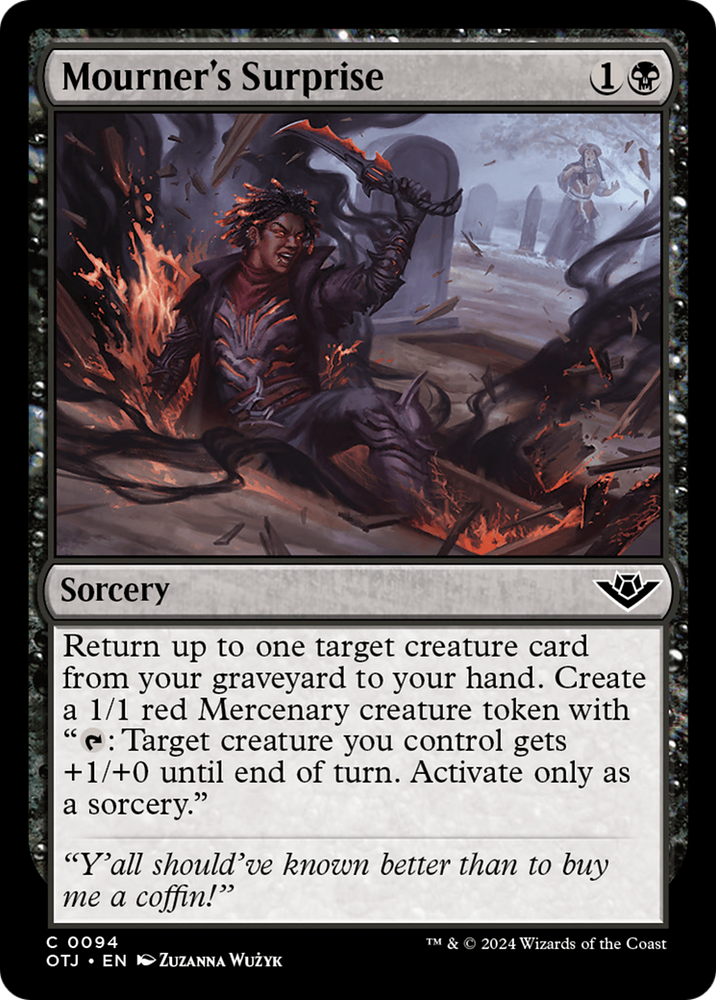 Mourner's Surprise [Outlaws of Thunder Junction] Magic: The Gathering