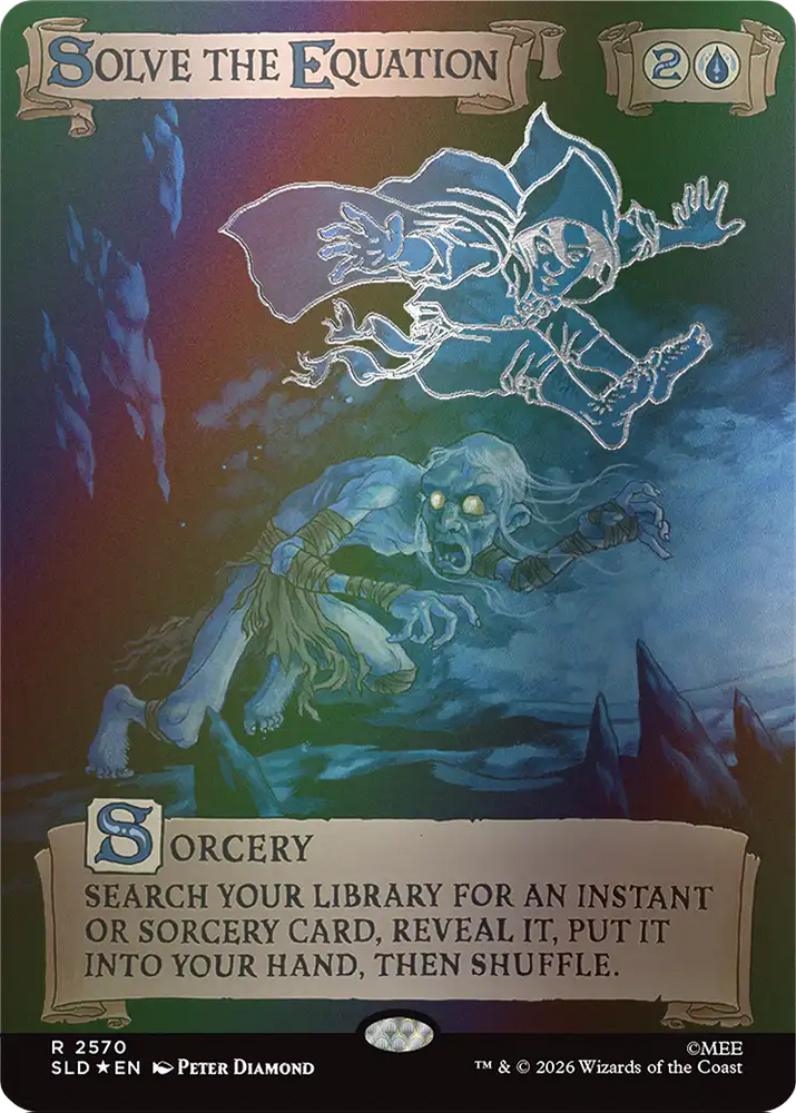 Solve the Equation (2570) (Out Of Sight Foil) [Secret Lair Drop Series] Magic: The Gathering