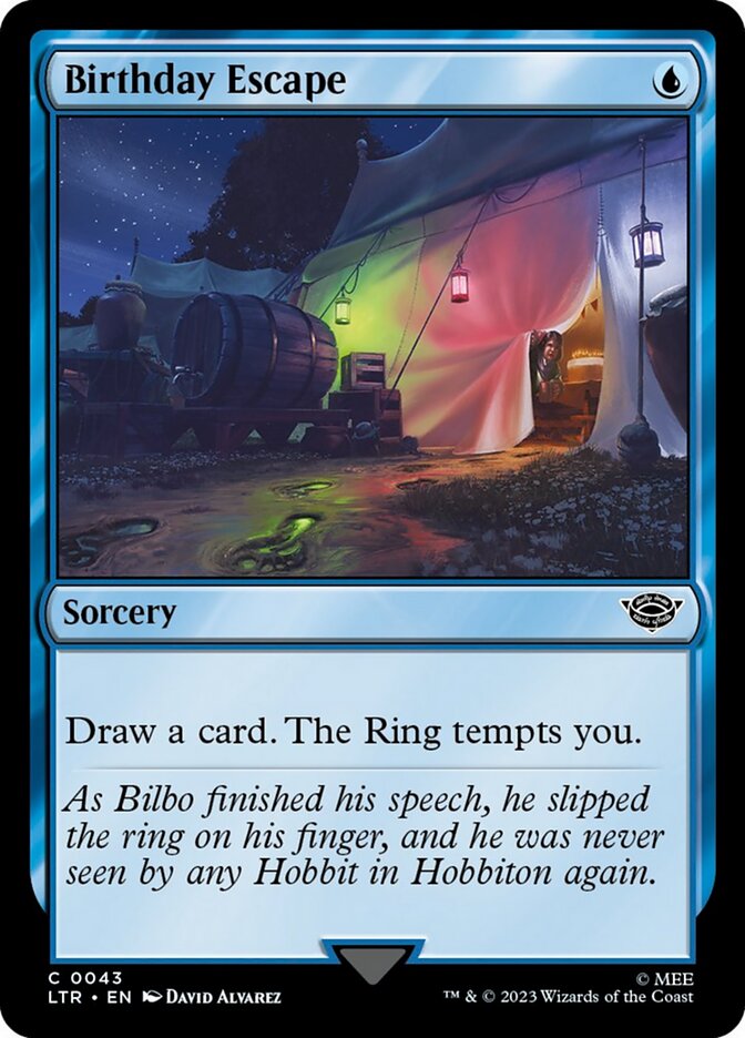 Birthday Escape [The Lord of the Rings: Tales of Middle-Earth] Magic: The Gathering
