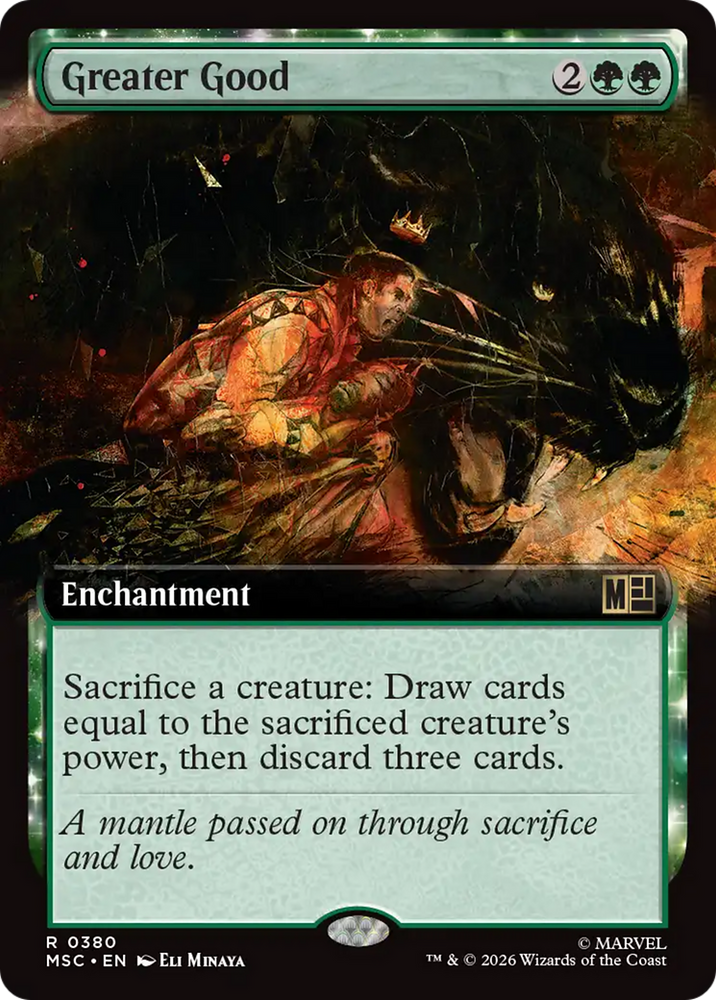 Greater Good (Extended Art) [Marvel Super Heroes Commander] Magic: The Gathering