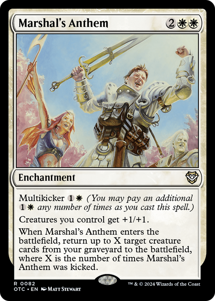Marshal's Anthem [Outlaws of Thunder Junction Commander] Magic: The Gathering