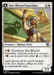 Sun-Blessed Guardian // Furnace-Blessed Conqueror [March of the Machine] Magic: The Gathering