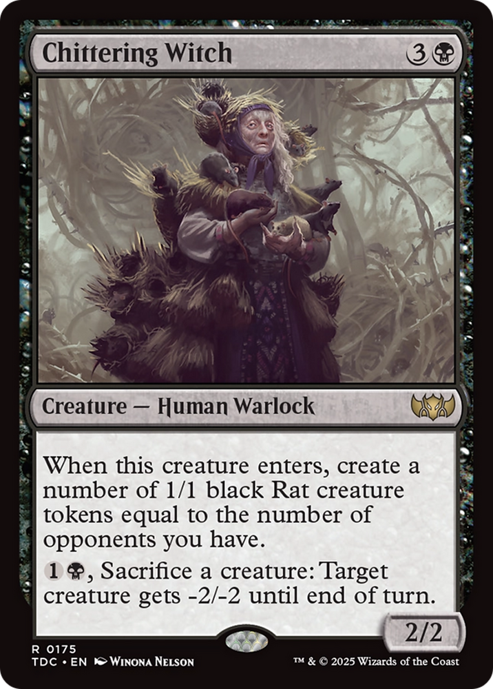 Chittering Witch [Tarkir: Dragonstorm Commander] Magic: The Gathering