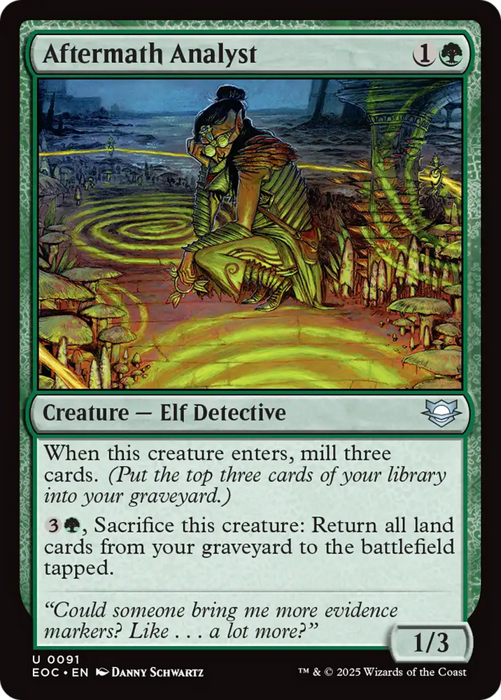 Aftermath Analyst [Edge of Eternities Commander] Magic: The Gathering