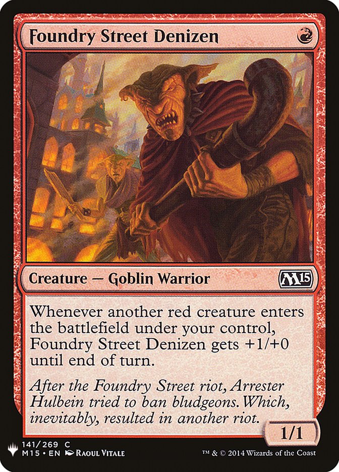 Foundry Street Denizen [Mystery Booster] Magic: The Gathering