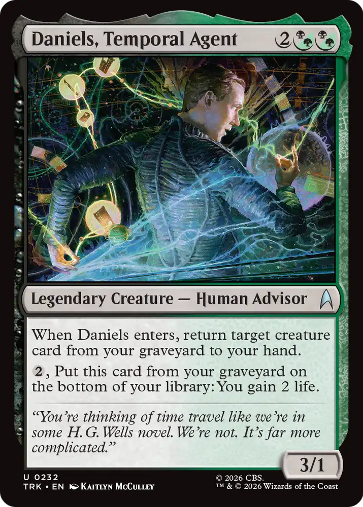 Daniels, Temporal Agent [Star Trek] Magic: The Gathering