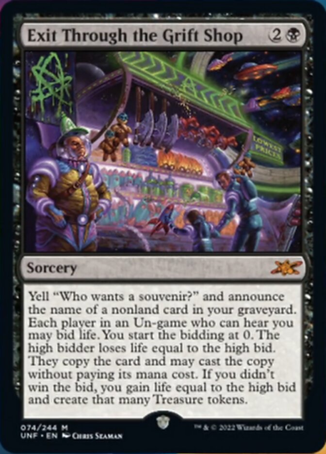 Exit Through the Grift Shop [Unfinity] Magic: The Gathering
