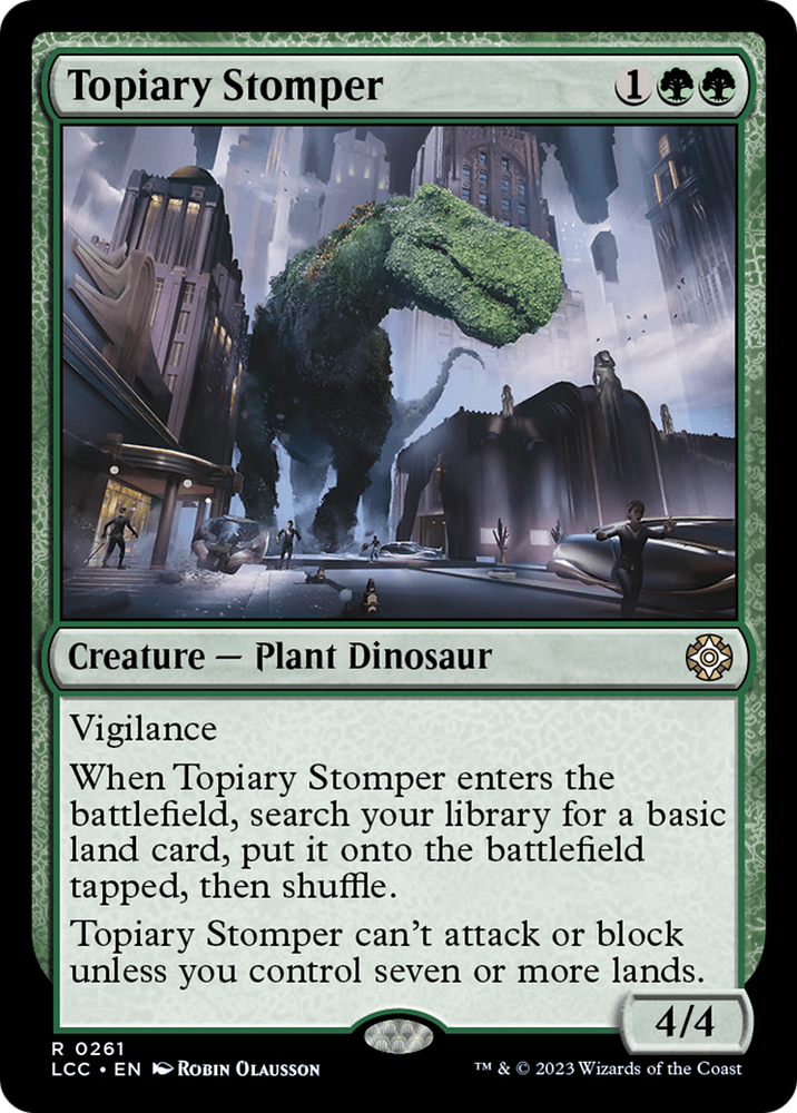 Topiary Stomper [The Lost Caverns of Ixalan Commander] Magic: The Gathering
