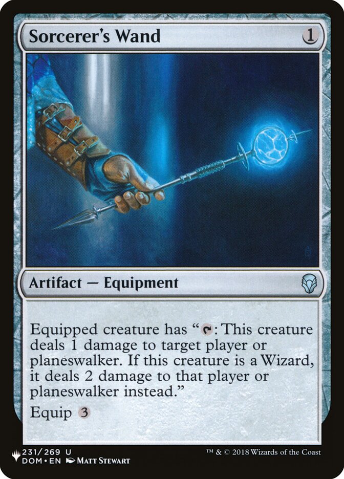 Sorcerer's Wand [The List] Magic: The Gathering