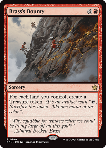 Brass's Bounty [Foundations] Magic: The Gathering