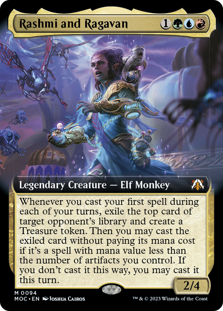 Rashmi and Ragavan (Extended Art) [March of the Machine Commander] Magic: The Gathering