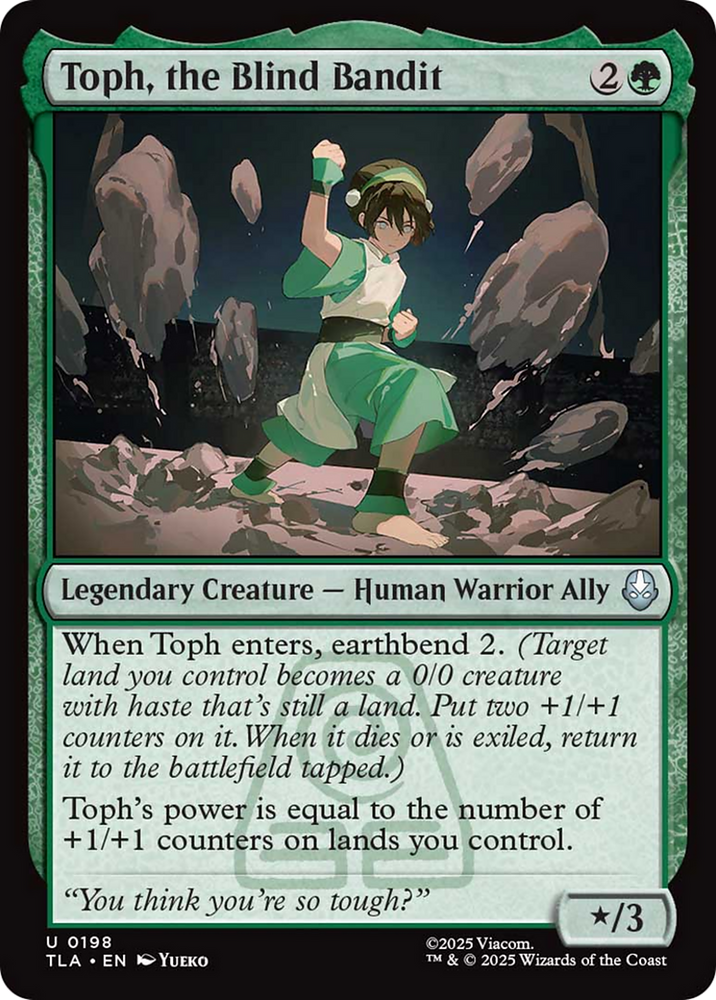 Toph, the Blind Bandit [Avatar: The Last Airbender] Magic: The Gathering