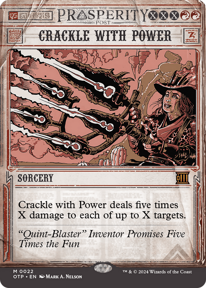 Crackle with Power [Outlaws of Thunder Junction: Breaking News] Magic: The Gathering