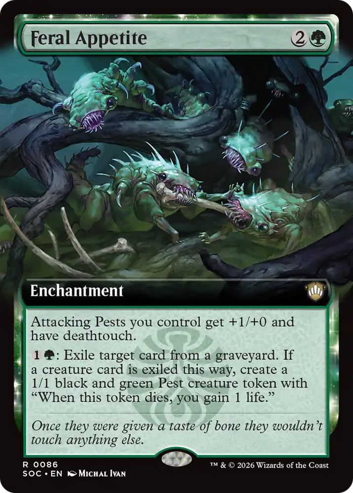 Feral Appetite (Extended Art) [Secrets of Strixhaven Commander] Magic: The Gathering