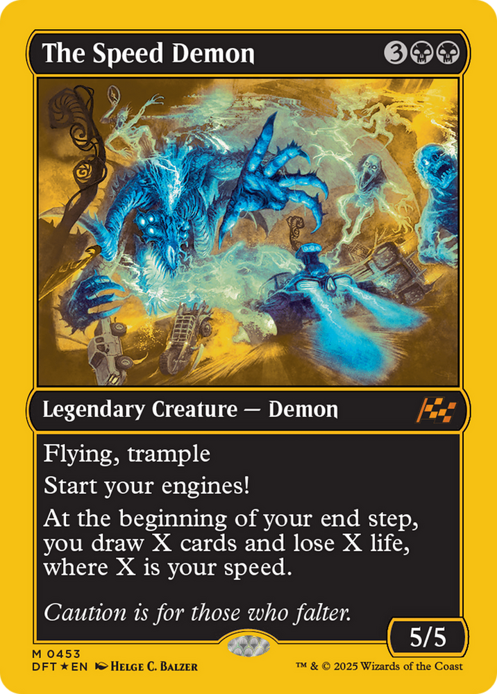 The Speed Demon (First-Place Foil) [Aetherdrift] Magic: The Gathering