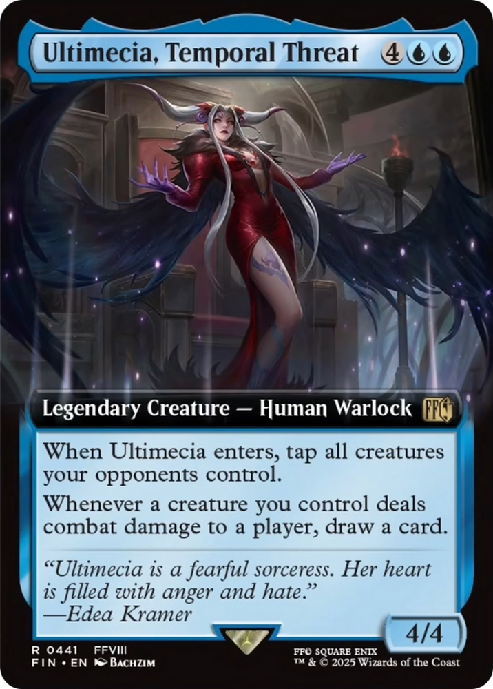 Ultimecia, Temporal Threat (Extended Art) [FINAL FANTASY] Magic: The Gathering
