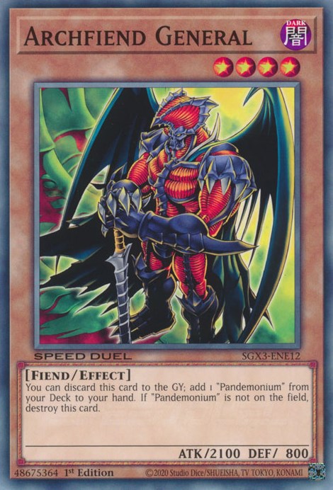 Archfiend General [SGX3-ENE12] Common Yu-Gi-Oh!