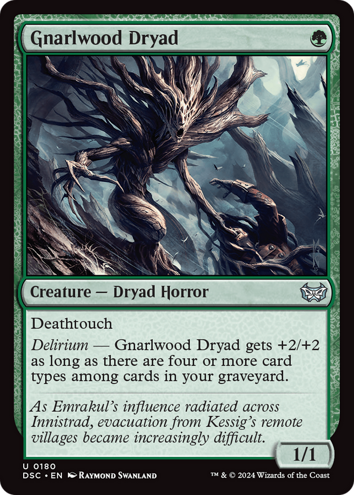 Gnarlwood Dryad [Duskmourn: House of Horror Commander] Magic: The Gathering