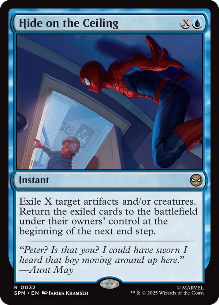 Hide on the Ceiling [Marvel's Spider-Man] Magic: The Gathering