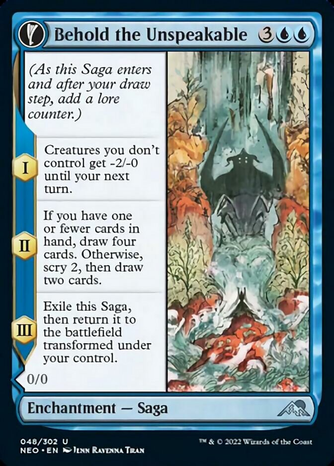 Behold the Unspeakable // Vision of the Unspeakable [Kamigawa: Neon Dynasty] Magic: The Gathering