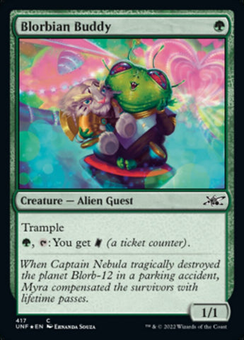 Blorbian Buddy (Galaxy Foil) [Unfinity] Magic: The Gathering