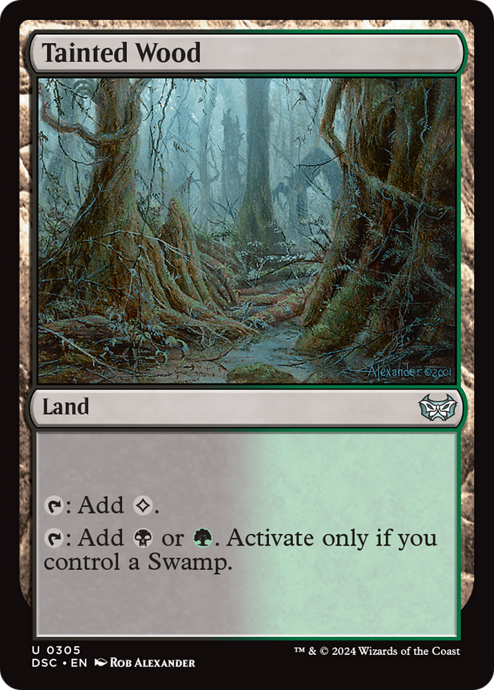 Tainted Wood [Duskmourn: House of Horror Commander] Magic: The Gathering