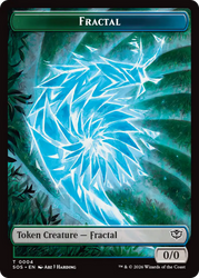 Fractal (0004) // Spirit (0010) Double-Sided Token [Secrets of Strixhaven Tokens] Magic: The Gathering