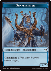 Zombie Army // Shapeshifter Double-Sided Token [Aetherdrift Tokens] Magic: The Gathering
