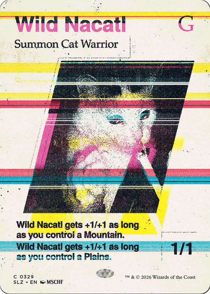 Wild Nacatl (0329) [Secret Lair x MSCHF: The Zeta Set] Magic: The Gathering