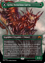 Grist, Voracious Larva // Grist, the Plague Swarm (Borderless) [Modern Horizons 3] Magic: The Gathering