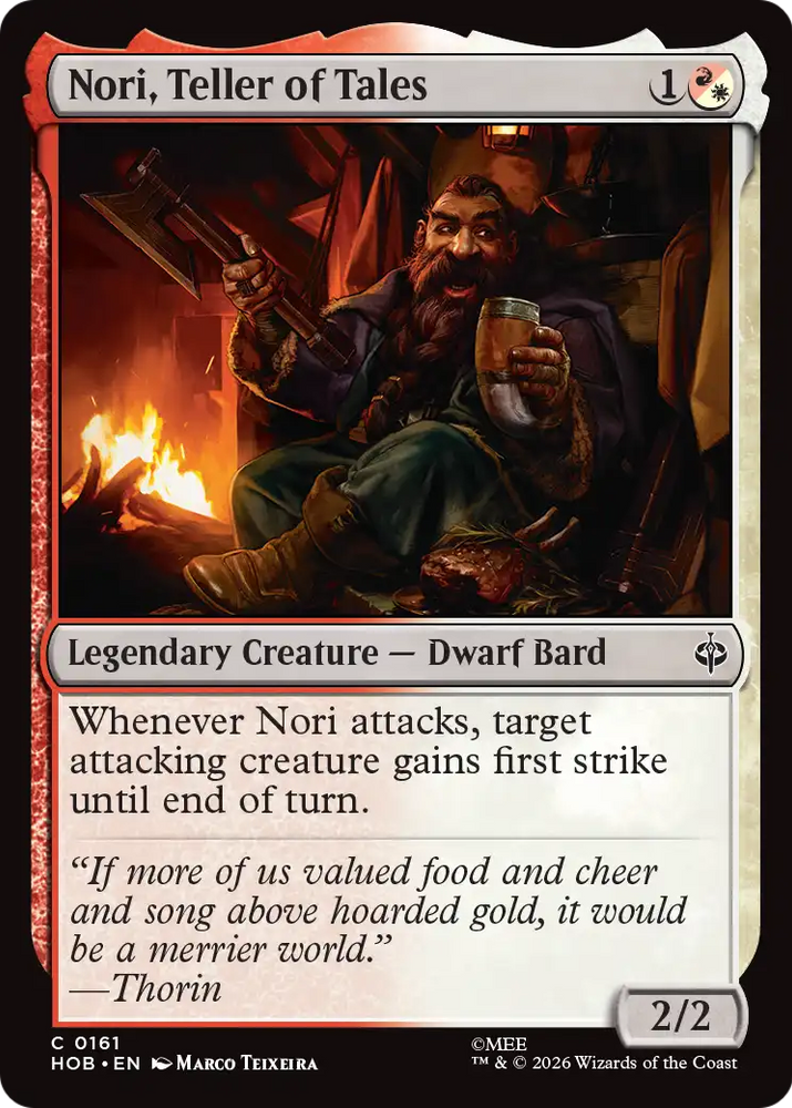 Nori, Teller of Tales [The Hobbit] Magic: The Gathering