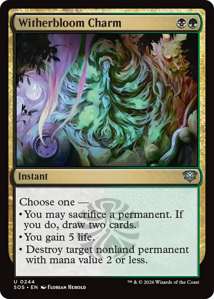 Witherbloom Charm [Secrets of Strixhaven] Magic: The Gathering