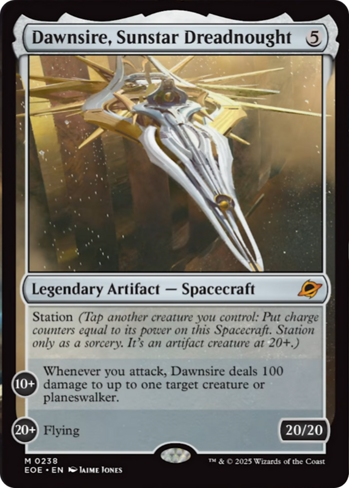 Dawnsire, Sunstar Dreadnought [Edge of Eternities] Magic: The Gathering