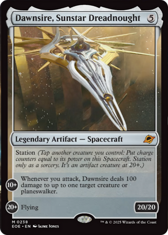 Dawnsire, Sunstar Dreadnought [Edge of Eternities] Magic: The Gathering