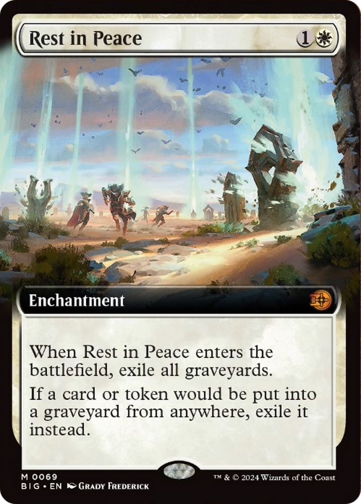 Rest in Peace (Extended Art) [Outlaws of Thunder Junction: The Big Score] Magic: The Gathering