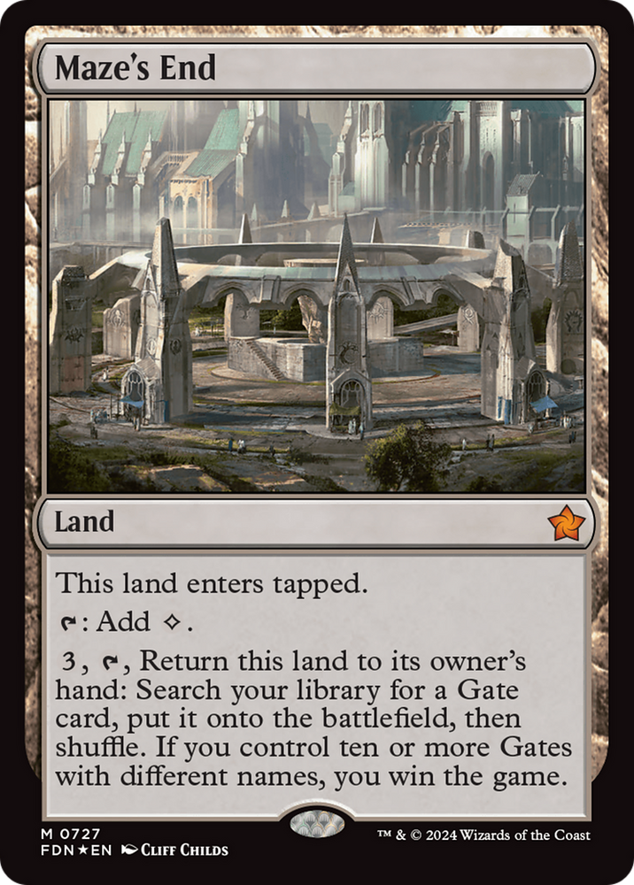 Maze's End [Foundations] Magic: The Gathering
