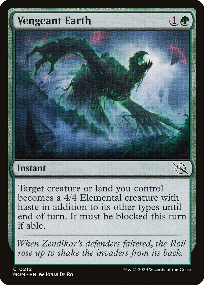 Vengeant Earth [March of the Machine] Magic: The Gathering