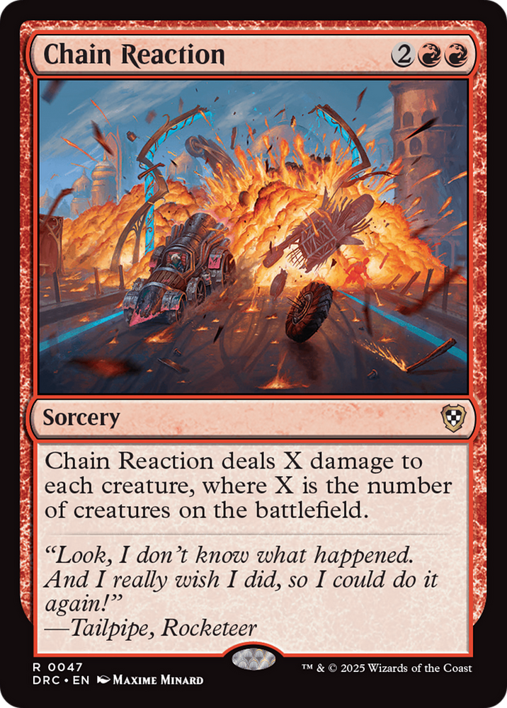 Chain Reaction [Aetherdrift Commander] Magic: The Gathering