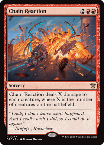 Chain Reaction [Aetherdrift Commander] Magic: The Gathering