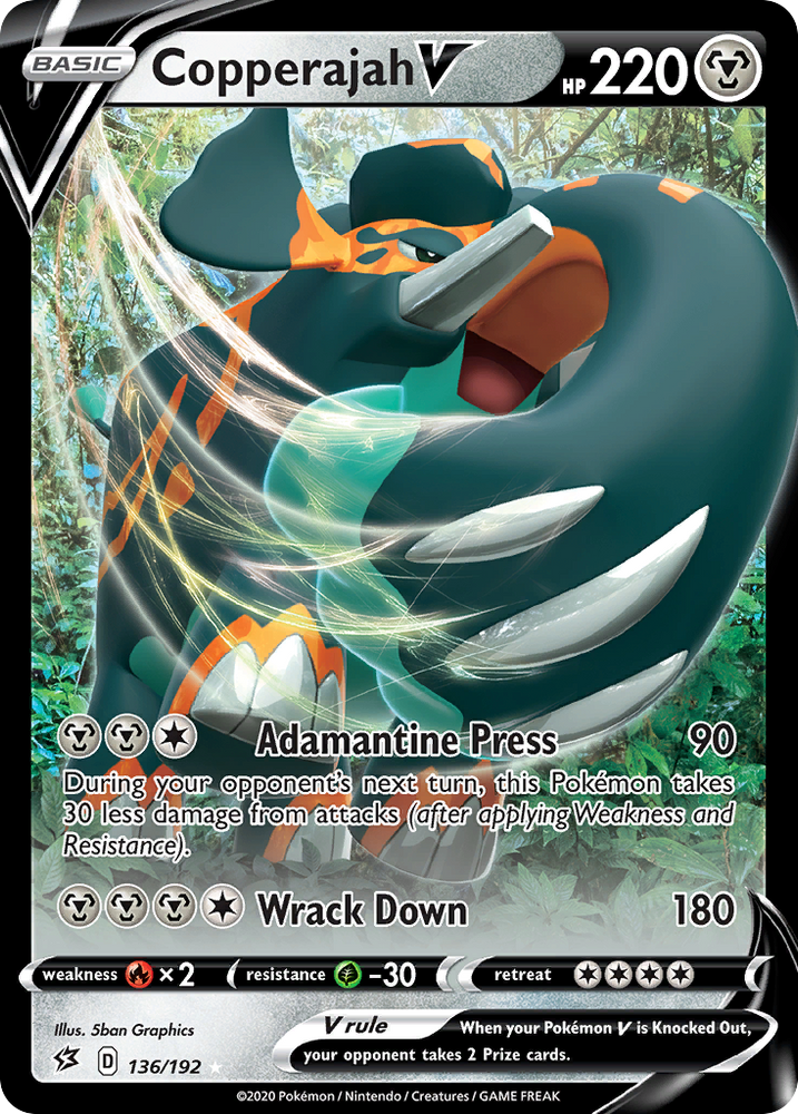 Copperajah V (136/192) [Sword & Shield: Rebel Clash] Pokémon