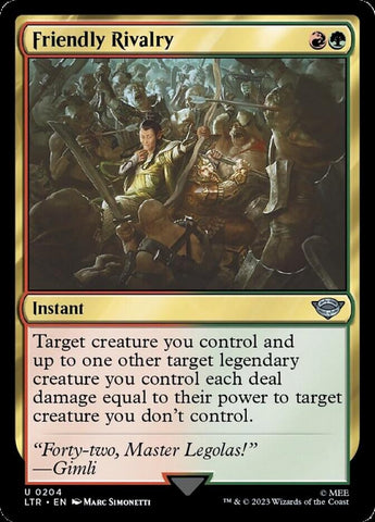 Friendly Rivalry [The Lord of the Rings: Tales of Middle-Earth] Magic: The Gathering
