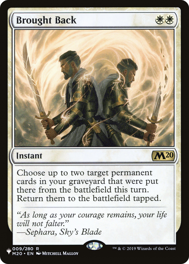 Brought Back [The List] Magic: The Gathering